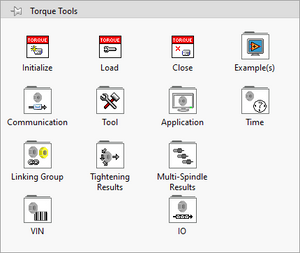 Torque Tools API LabVIEW palette